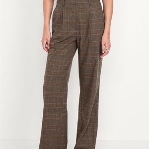 Extra high waisted Taylor wide leg trousers
